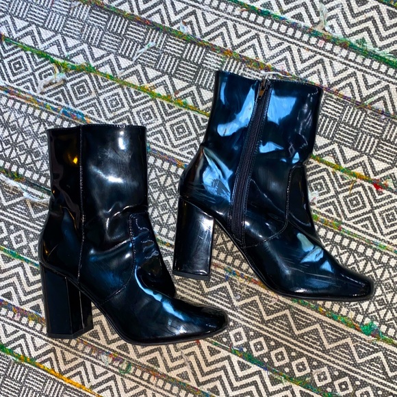 Fun Faux Leather Boots - Picture 4 of 5